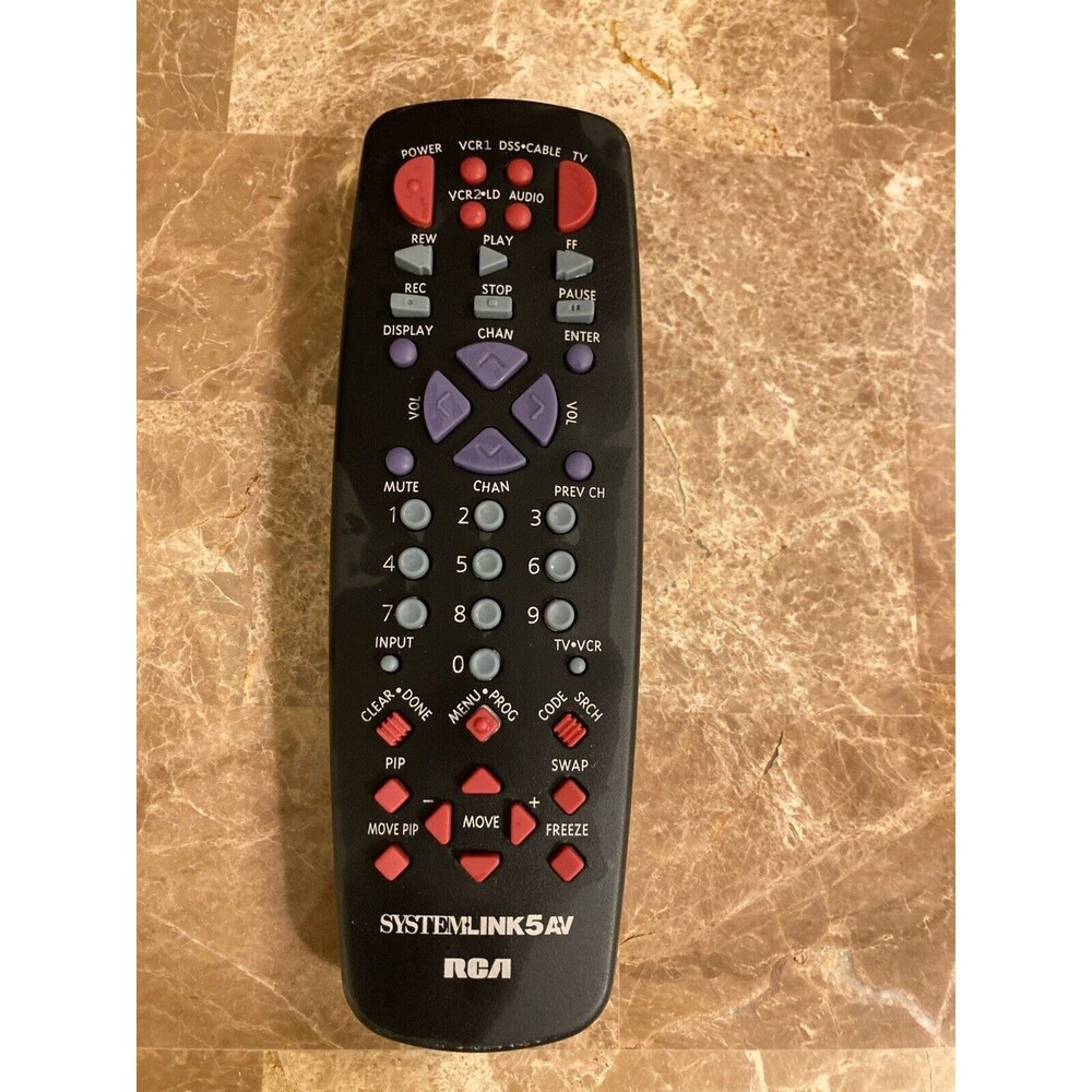 RCA Systemlink 5 AV RCU500 CRK74E2 TV VCR Cable Universal Remote Control Tested